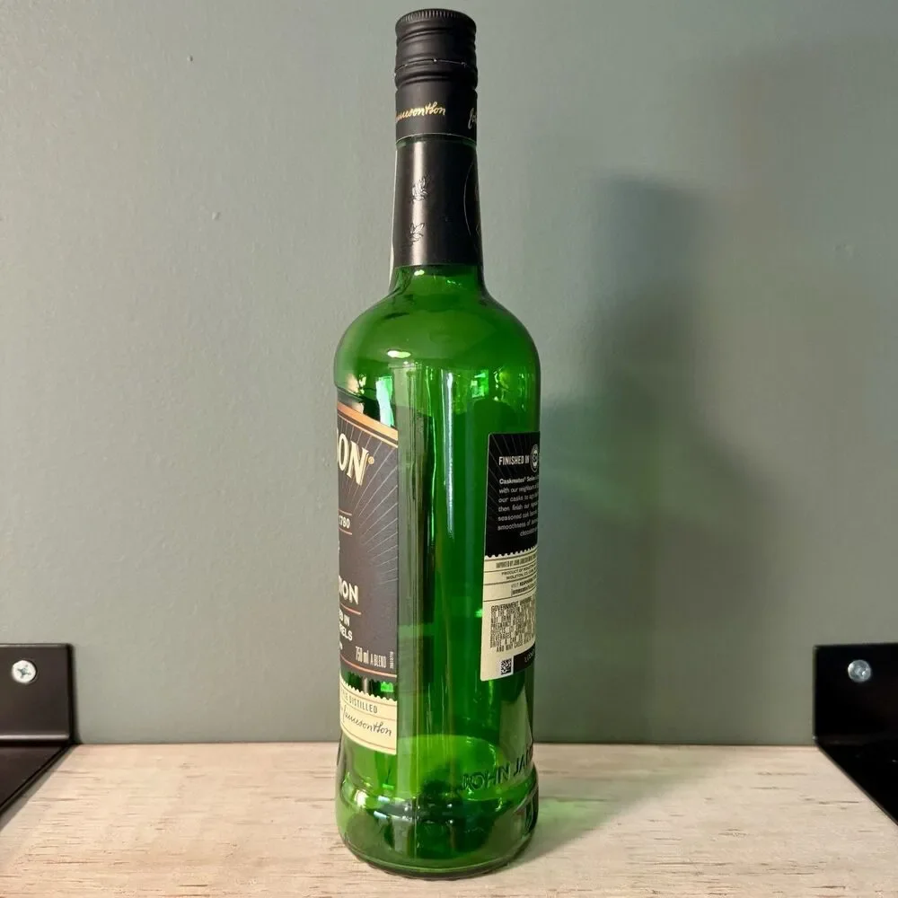 Jameson Stout Edition Whiskey Empty Liquor Alcohol Bottle | Crafts Upcycle Art